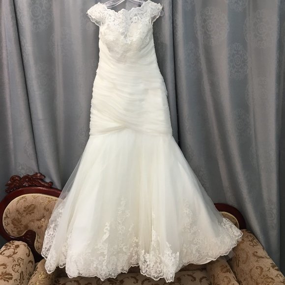 New Sexy BUM Mermaid Mori Lee Wedding Dress, Size 12, Mermaid Fit and Flare - Picture 2 of 14
